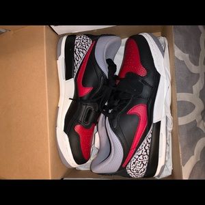 Nike Air Jordan legacy low red and black size 6.5y